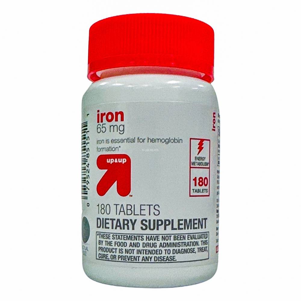 Up&Up Iron Dietary Supplement Tablets (180 ct)