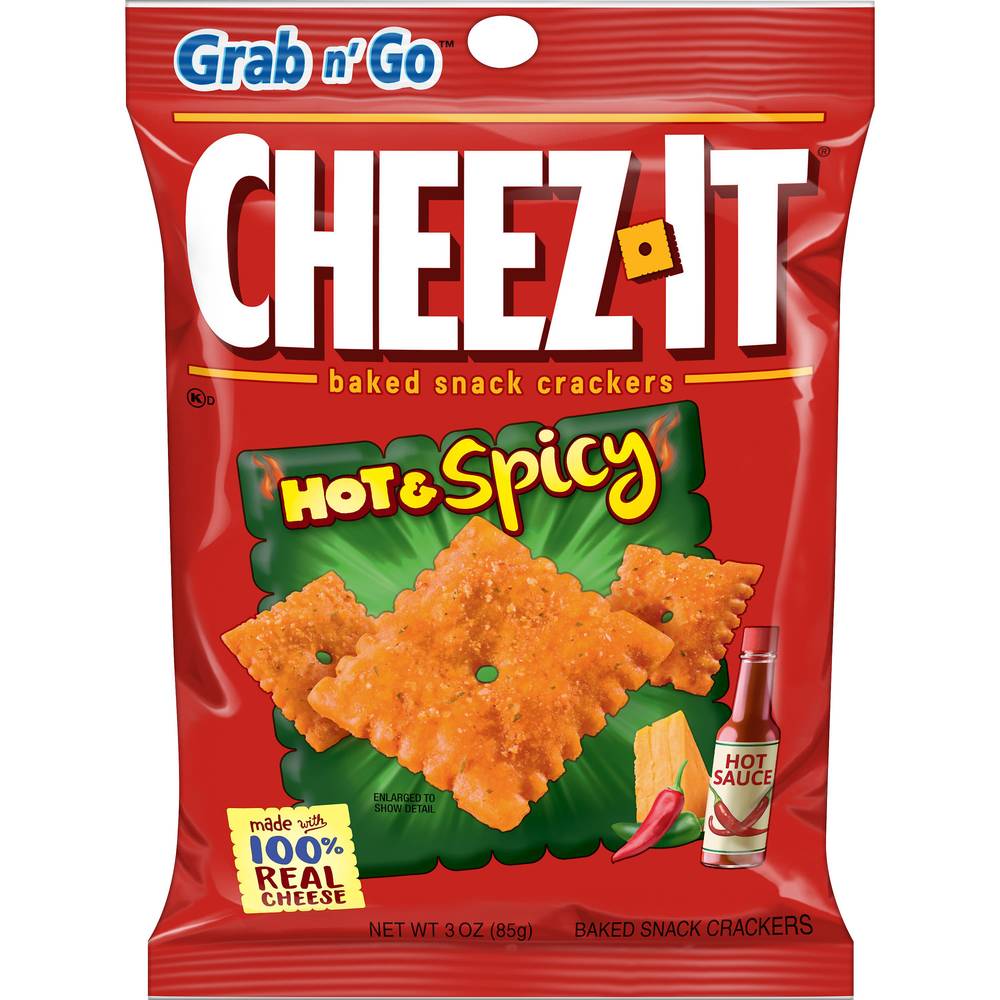 Cheez-It Hot & Spicy Baked Snack Crackers (3 oz)