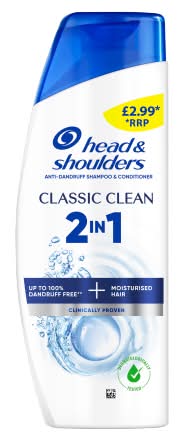 Head & Shoulders Classic Clean 2in1 Anti Dandruff Shampoo & Conditioner (250ml)