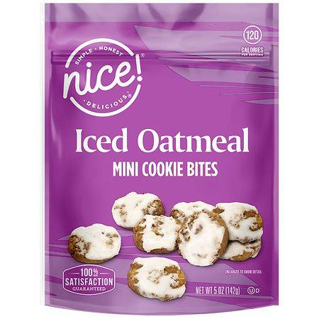 Nice! Iced Oatmeal Mini Cookie Bites
