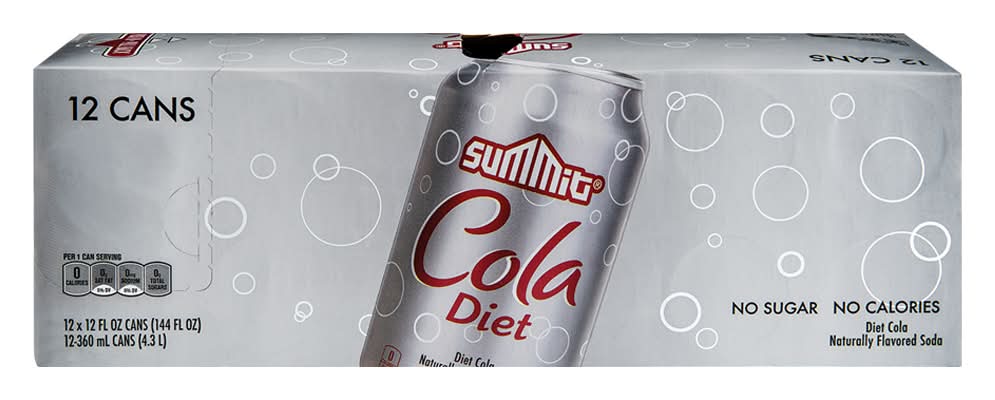 Summit Cola Diet Soft Drink (12 x 12 fl oz)