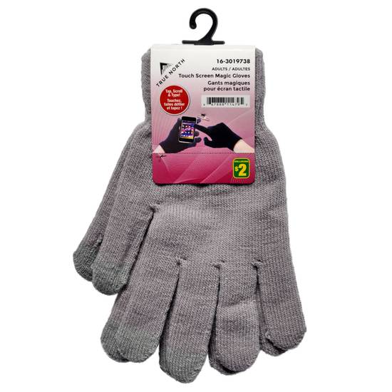 True North Ladies Touch Screen Magic Gloves w/brush (ONE SIZE)