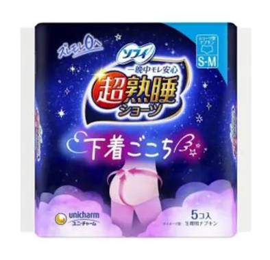 ソフィ 超熟睡ショーツ - SM (5 入)