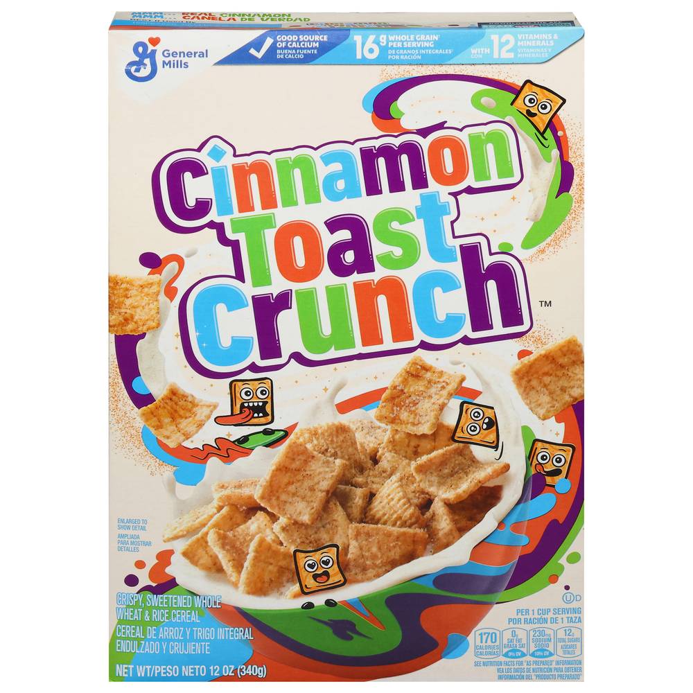 General Mills Cinnamon Toast Crunch Whole Grain Breakfast Cereal (12 oz)