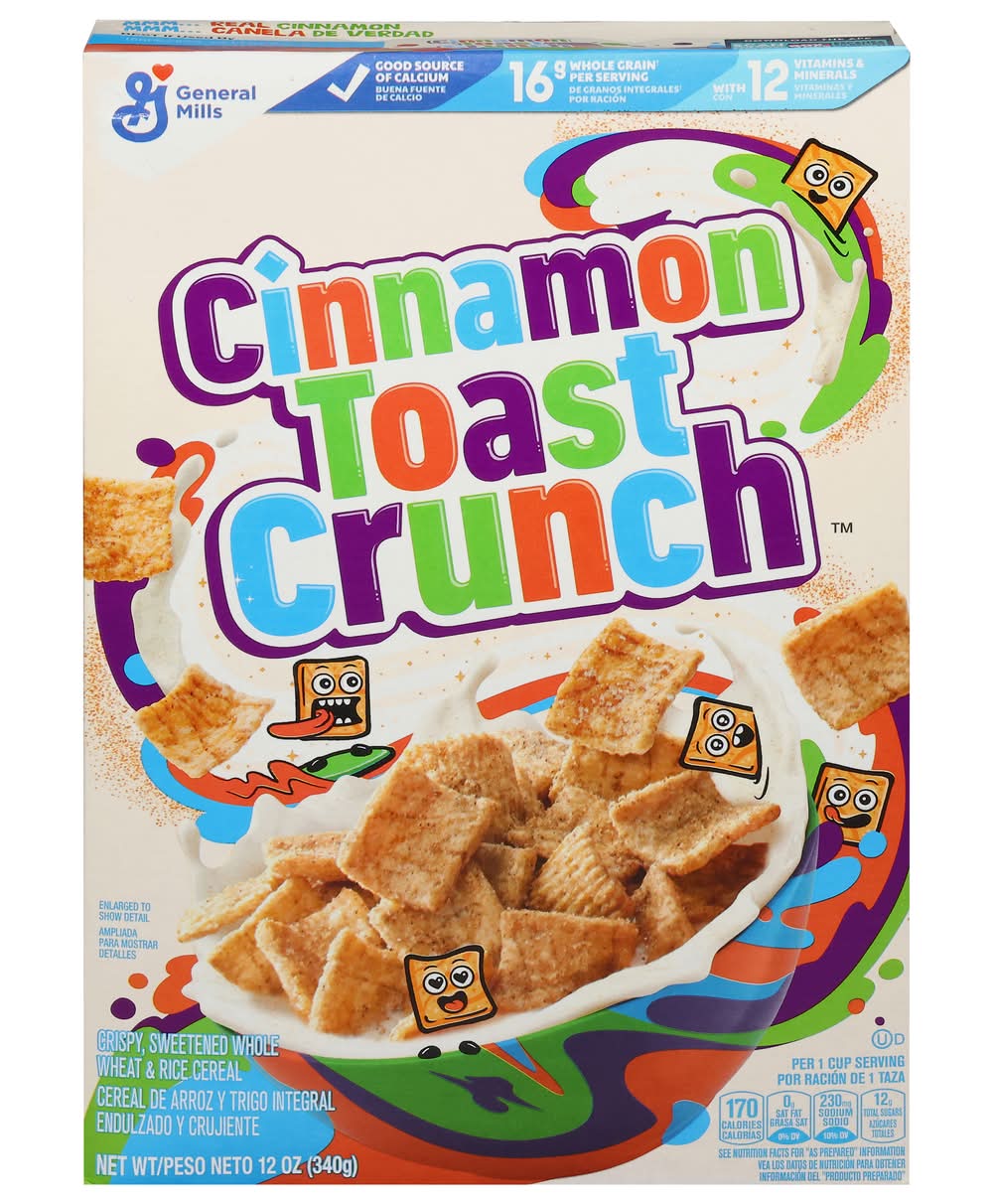 Cinnamon Toast Crunch Whole Grain Breakfast Cereal (12 oz)