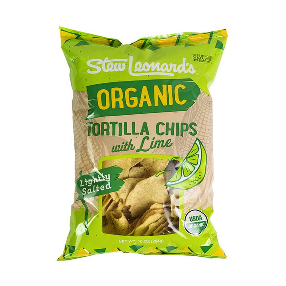 Stew Leonard's Organic Tortilla Chips, Lime (10 oz)