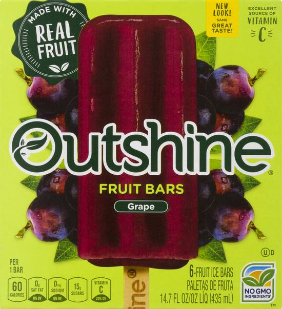 Outshine Grape Fruit Ice Bars (6 ct)