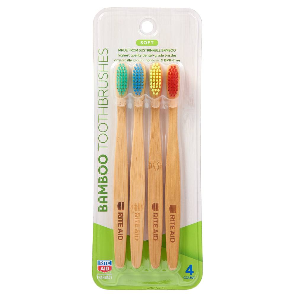 Rite Aid Bamboo Tooth Brushes (4 ct)