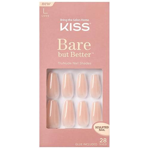 Kiss Bare but Better Sculpted TruNude Fake Nails - 1.0 ea