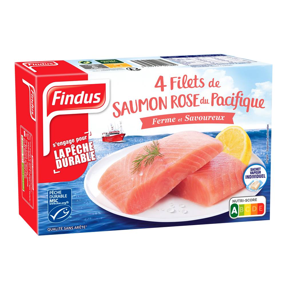 Findus - -Filets de saumon rose du pacifique (4 pièces)