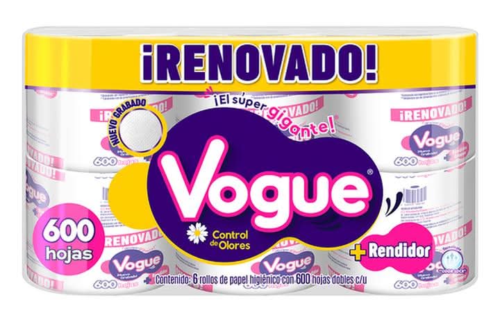 Vogue · Papel higienico 600hd
