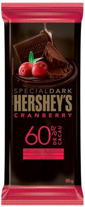 Hershey's chocolate amargo special dark com cranberry