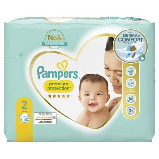 Pampers Couche bébé - Premium Protection Couches T2 x30