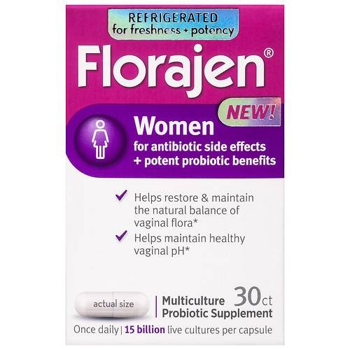 Florajen Women's Refrigerated Probiotics, 15 Billion CFUs - 30.0 ea