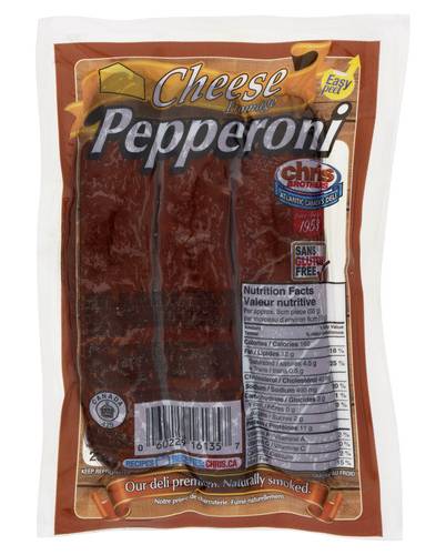 Chris Brothers Pepperoni Fromage 250 G / Chris Brothers Pepperoni Cheese 250 g
