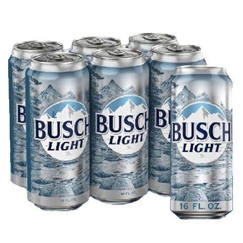Busch Light 6 Pack 16oz Can