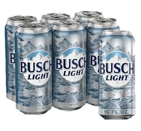 Busch Light 6 Pack 16oz Can