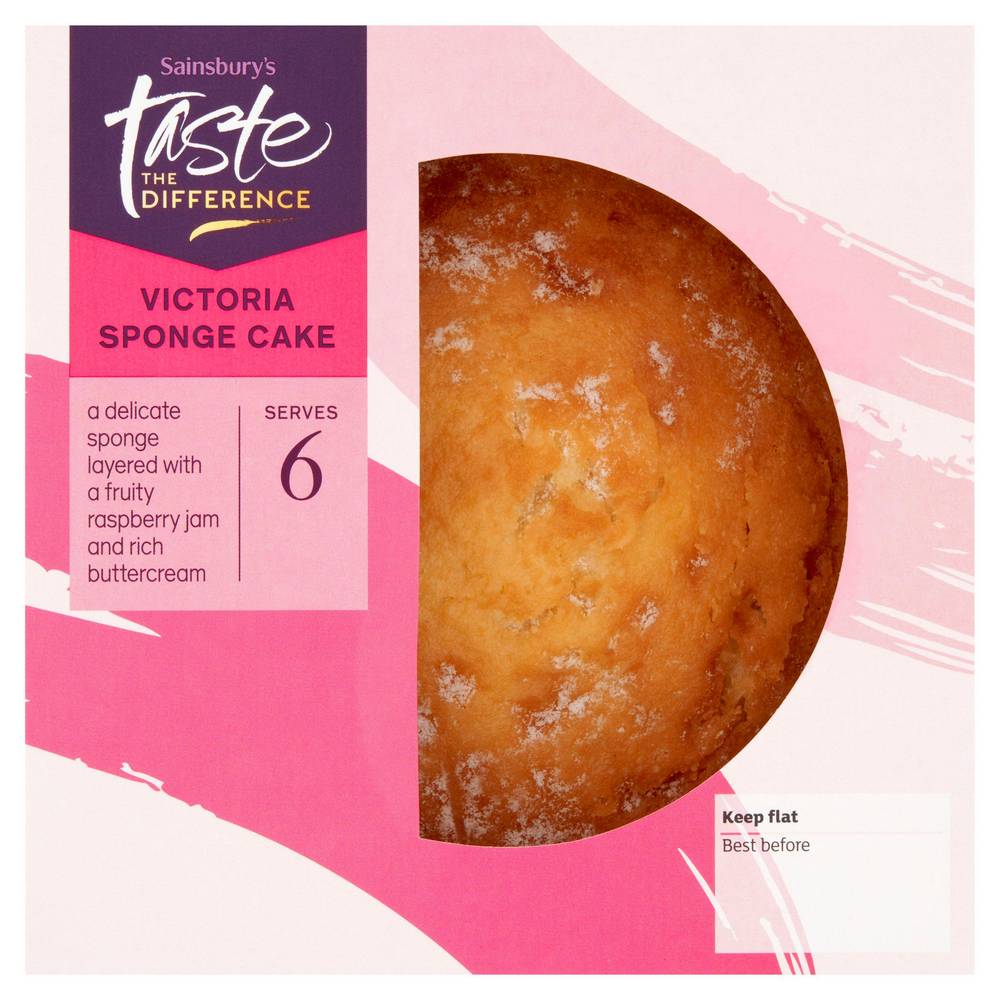 SAVE £1.00 Sainsbury's Victoria Sponge Cake,  Taste the Difference 345g (Serves 6)