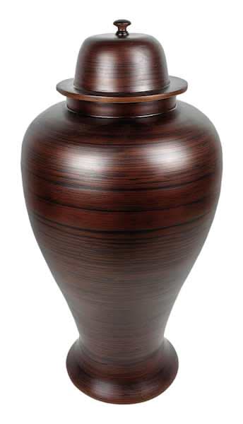 Dark Brown Ginger Jar, 23"
