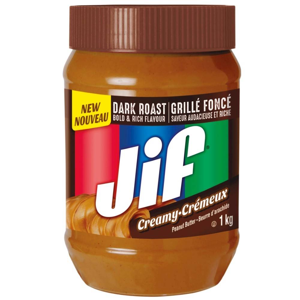 Jif Dark Roast Creamy Peanut Butter (1 kg)