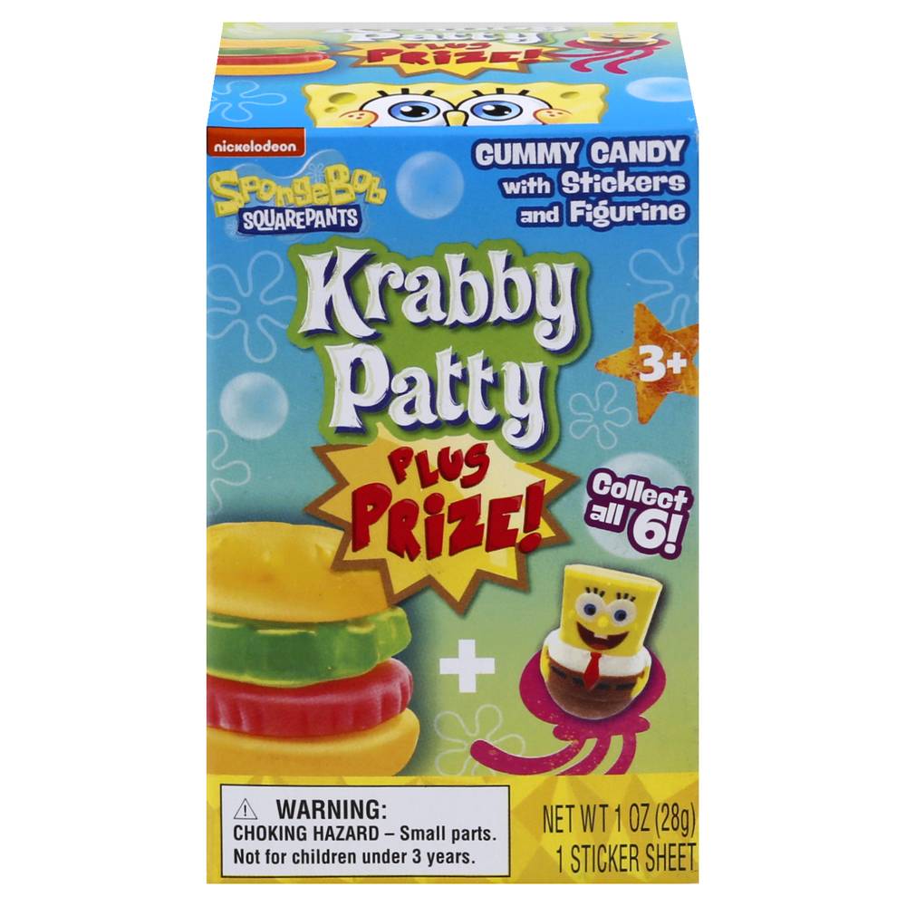 Frankford Candy Nickelodeon Krabby Patty Gummy Candy (1 oz)