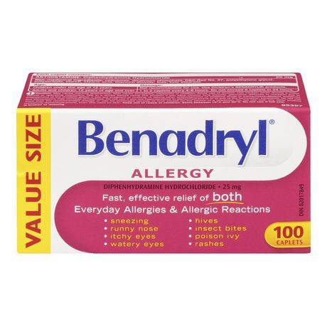 Benadryl Caplets, (40 g)