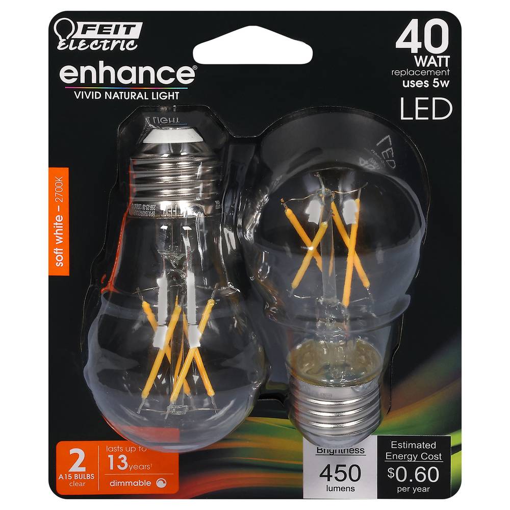 Feit Electric 40w Enhance Soft White Light Bulbs (2 ct)