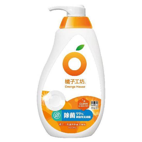 橘子工坊溫和除菌洗碗精650ml