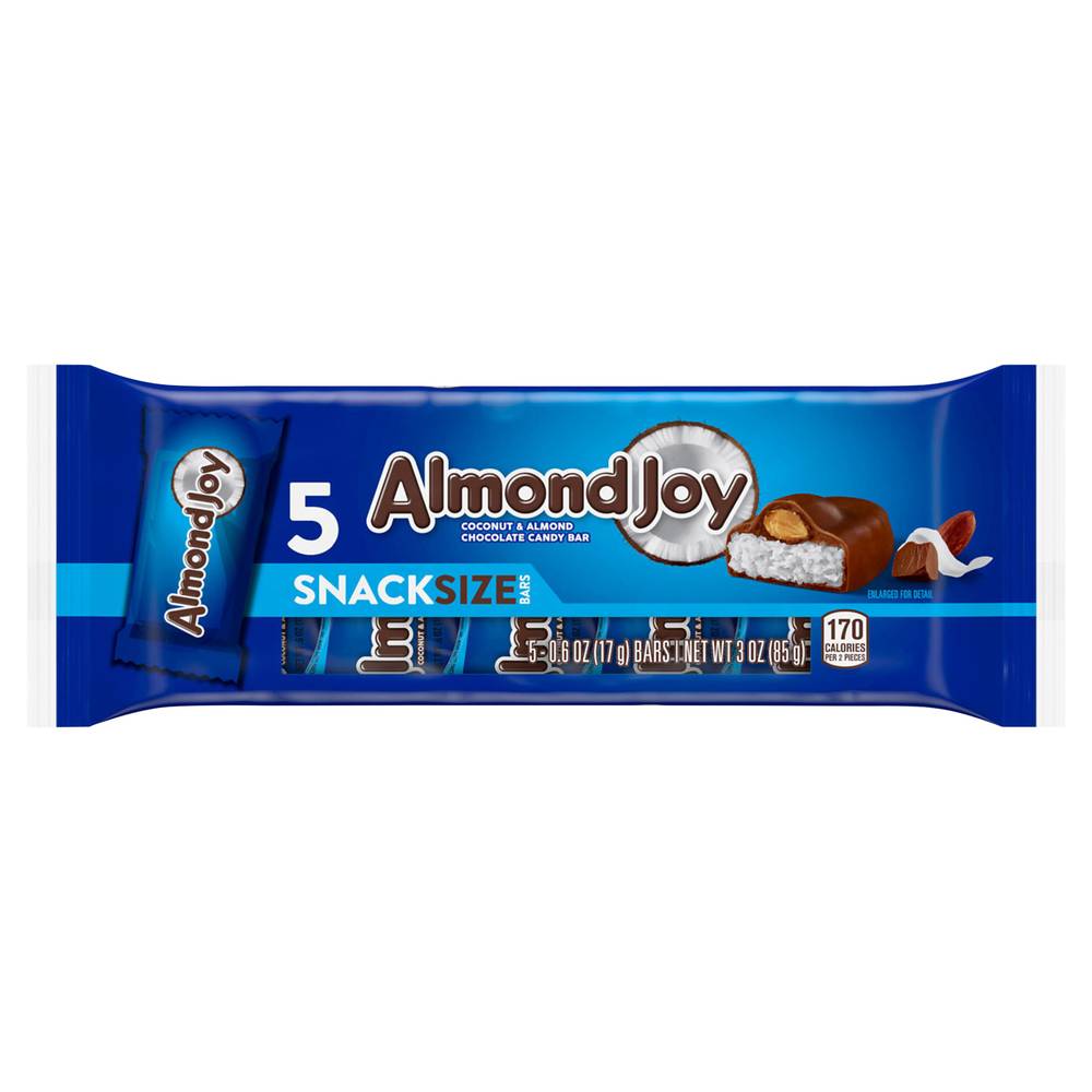 Almond Joy Snack Size Candy Bars (5 x 0.8 oz)