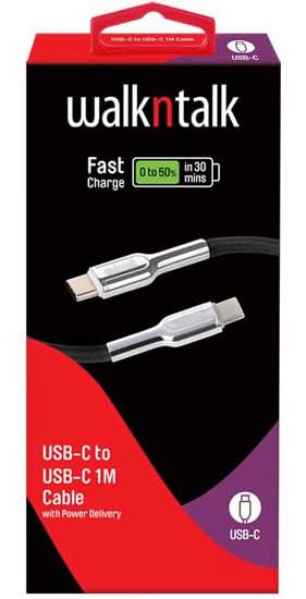 WNT Fast Charge USB-C To USB-C 1 Metre Cable