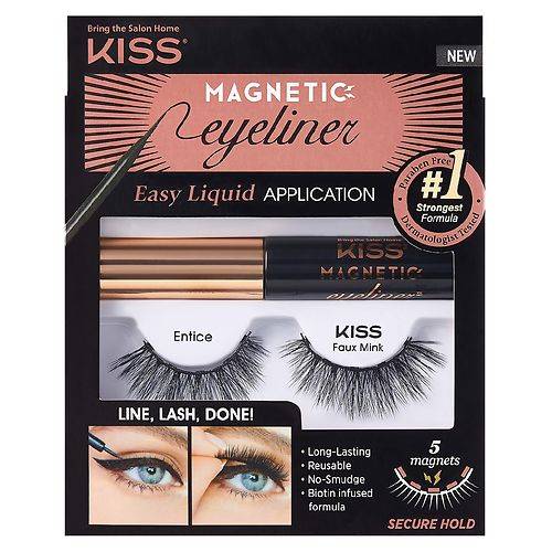 Kiss Magnetic Eyeliner/Eyelash Kit 03 - 1.0 ea