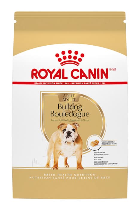 Royal Canin Breed Health Nutrition Bulldog Adult Dry Dog Food, 30 lbs.