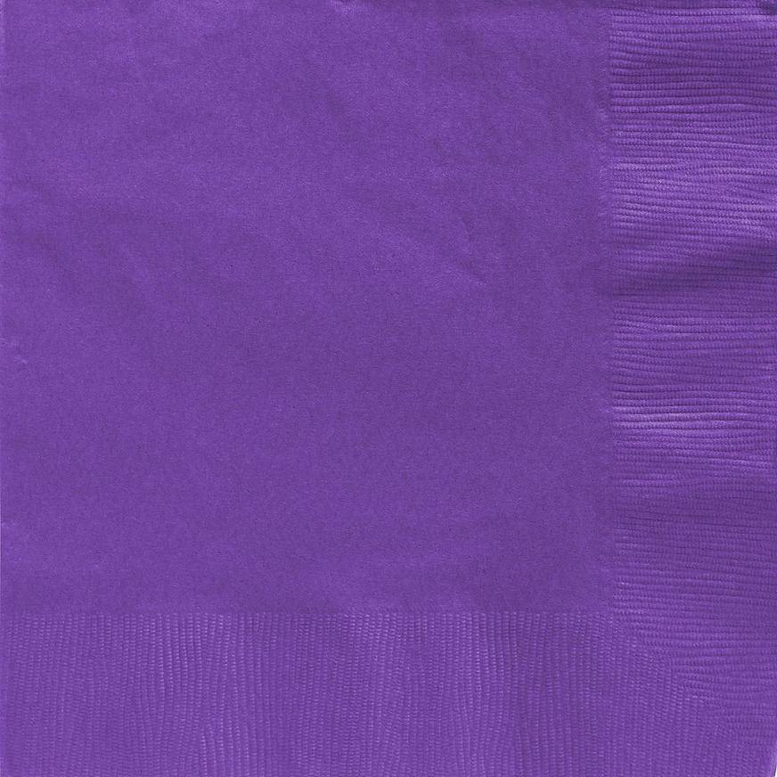 Purple Paper Dinner Napkins, 7.5in, 40ct