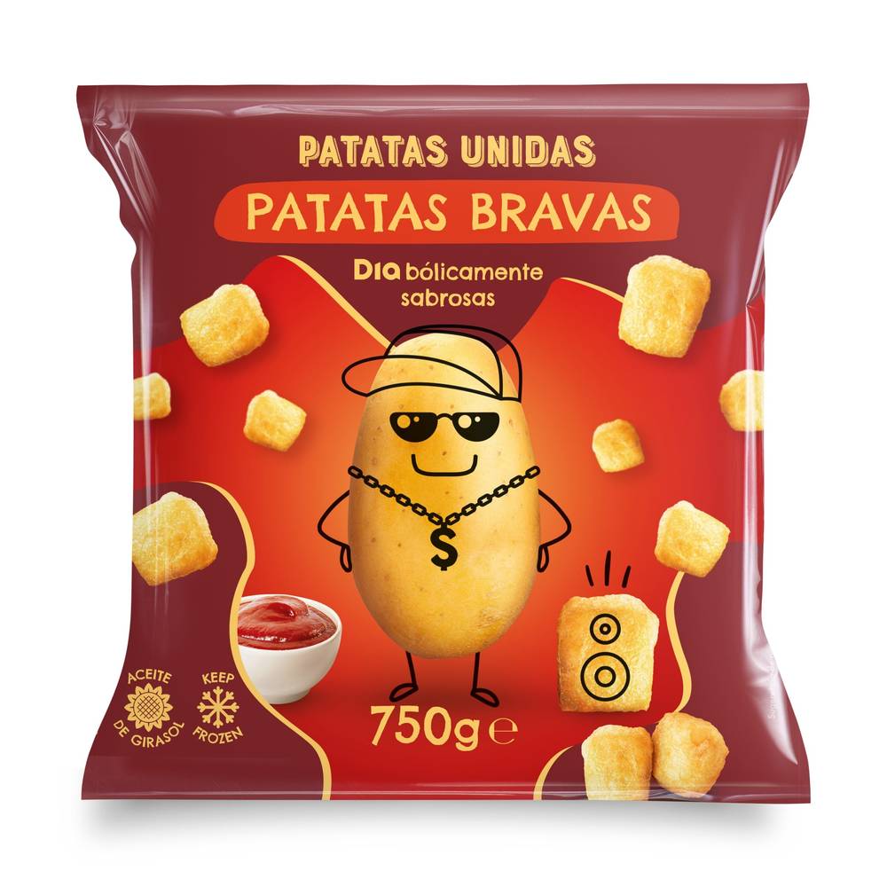 Patatas Bravas Prefritas Patatas Unidas Dia Bolsa 750 G