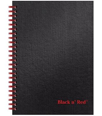 Black N' Red 1-Subject Professional Notebooks, 5.88 x 8.25, Wide Ruled, 70 Sheets, Black (L67000)