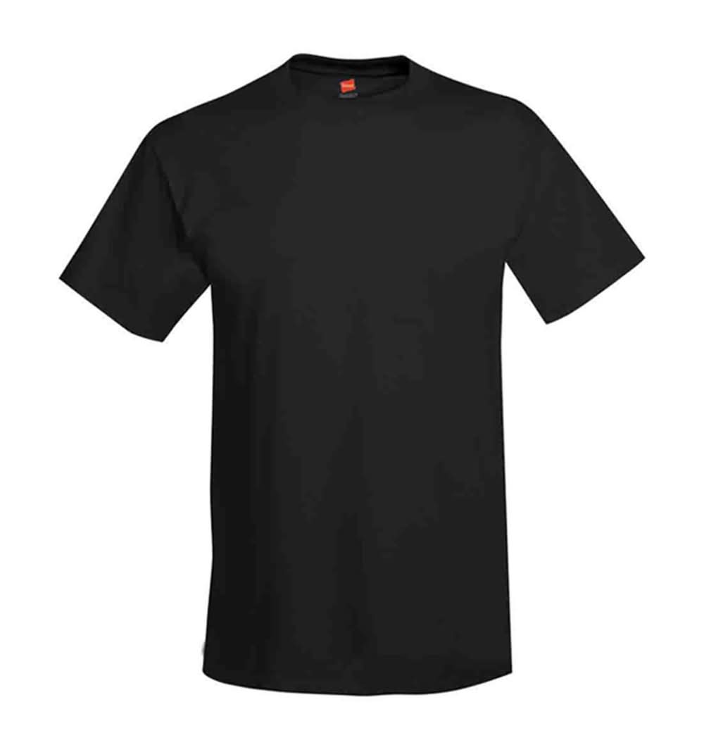 Hanes Short Sleeve T-Shirt, Men, S, Black