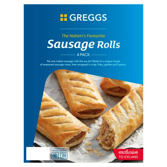 Greggs Sausage Rolls (4 ct)