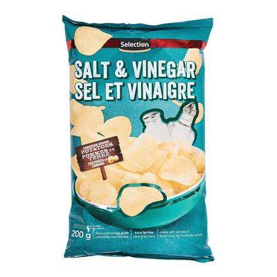 Selection Salt & Vinegar Potato Chips (200 g)