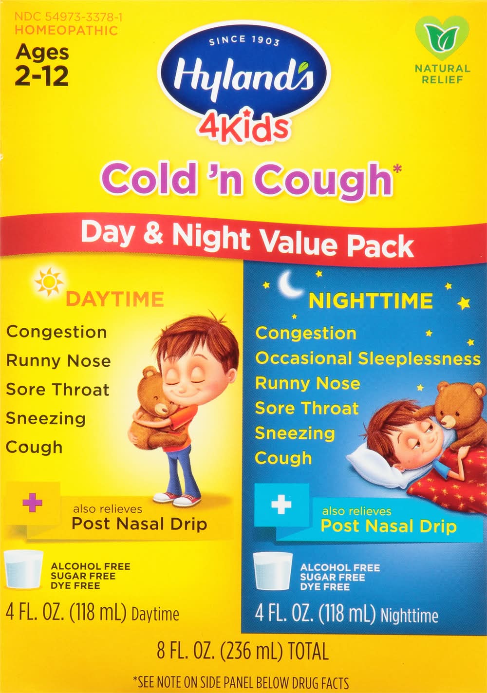 Hyland's 4Kids Day & Night Cold’ N Cough Relief (2 x 4 fl oz)