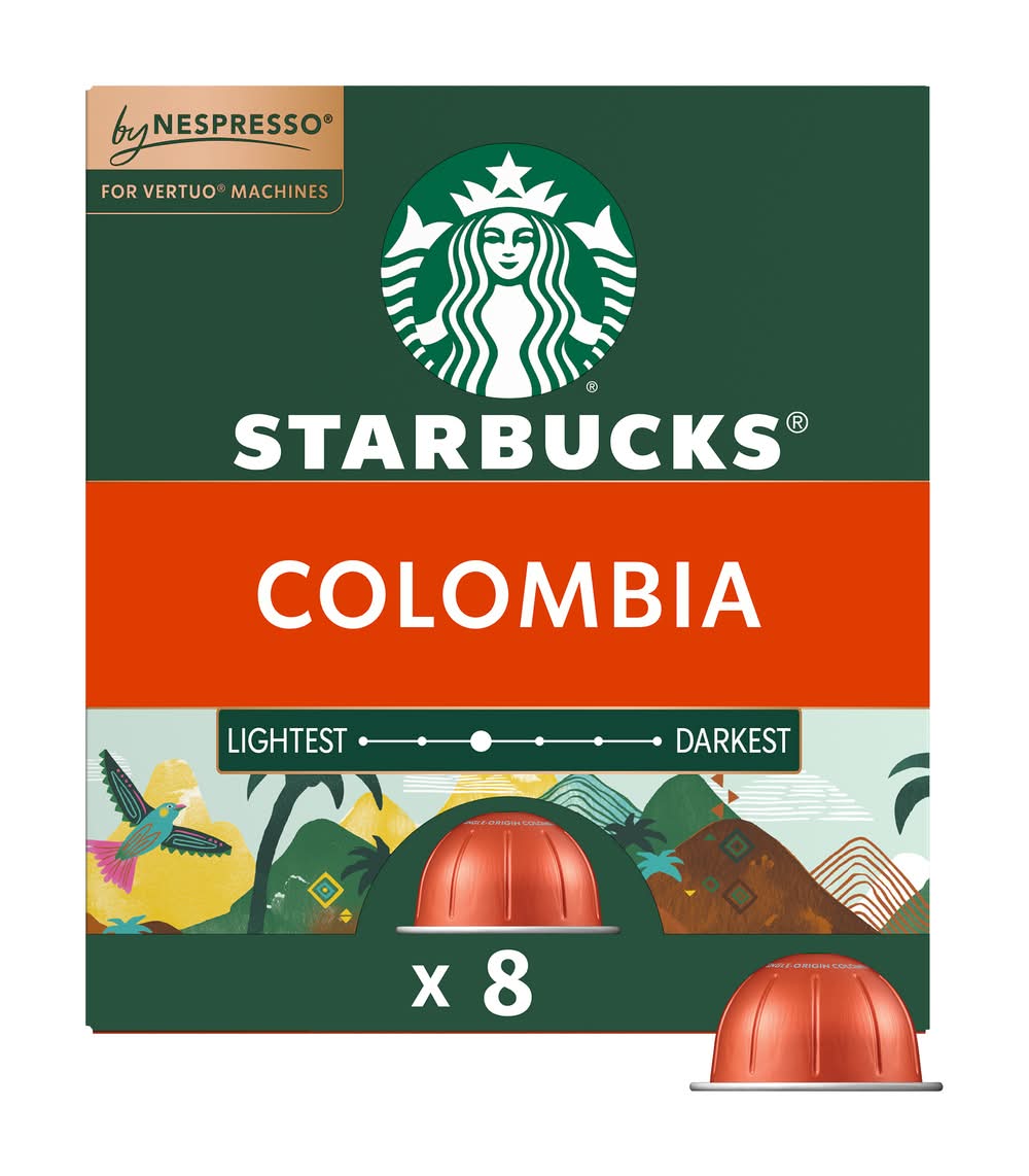 Starbucks Nespresso Vertuo Single Origin Coffee, Colombia (3.52 oz, 8 ct)