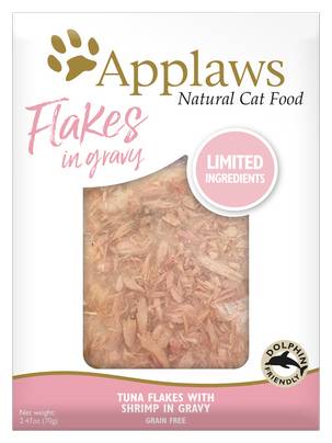 Applaws · Tuna Flakes with Shrimp in Gravy Wet Cat Food (2.12 oz)