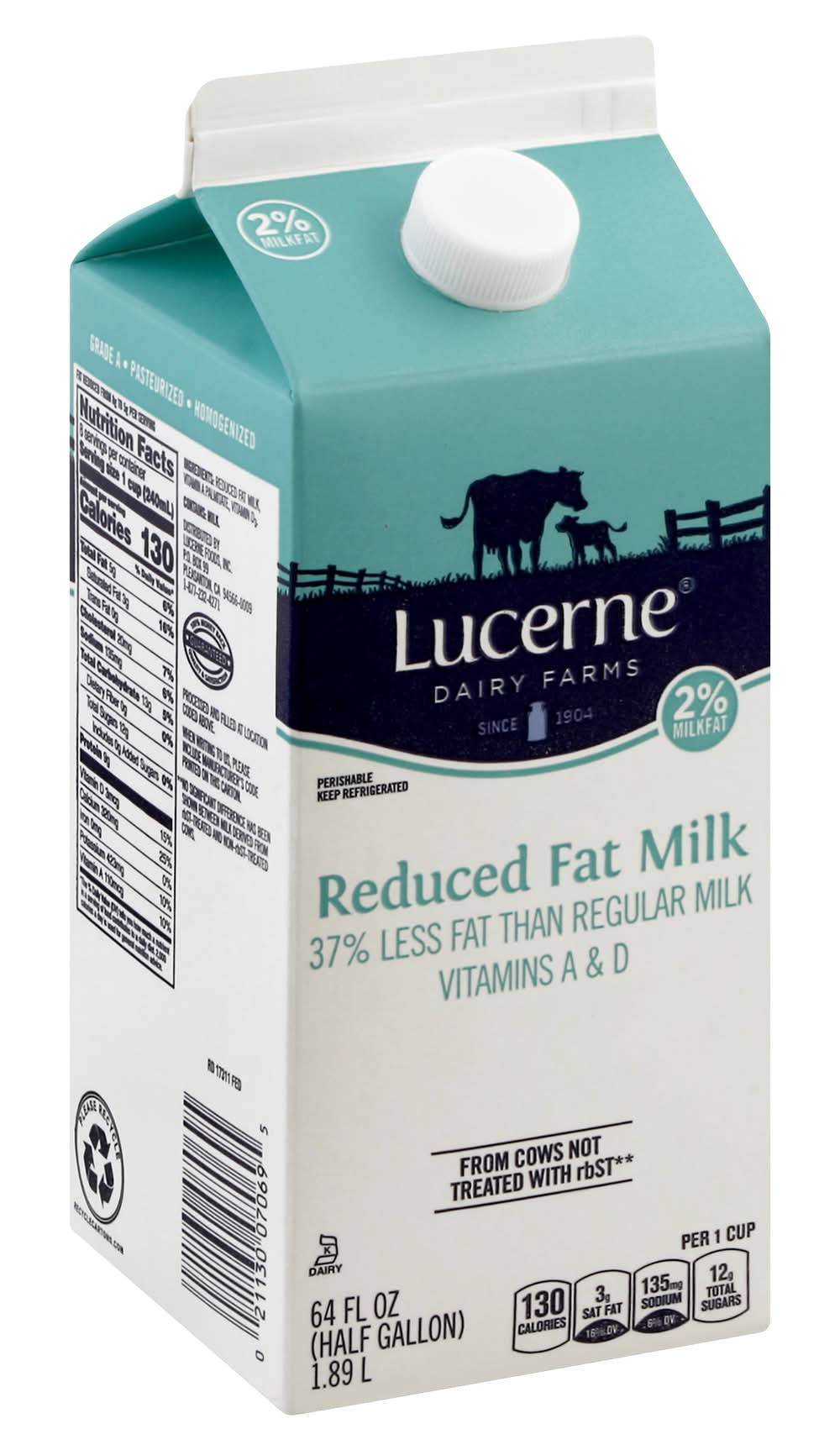 Lucerne 37% Reduced Fat Milk With Vitamins a & D (64 fl oz)