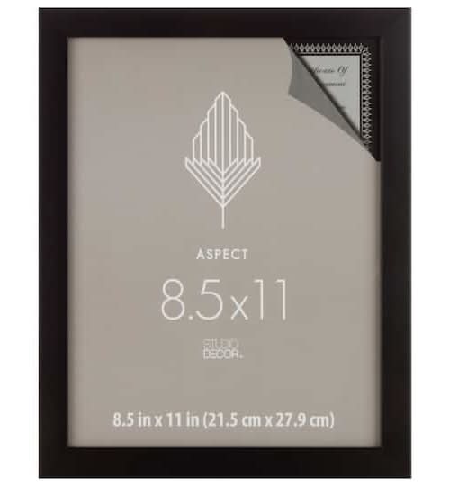 Studio Décor Aspect Narrow Frame, Black