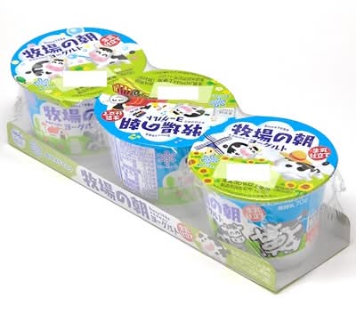 雪印メグミルク 牧場の朝ヨーグルト 生乳仕立て (70g x 3)