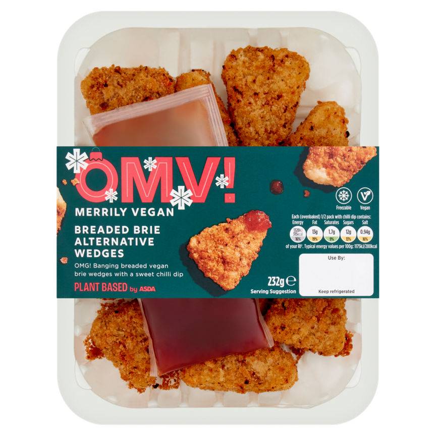 OMV! Merrily Vegan Breaded Brie Alternative Wedges (232g)