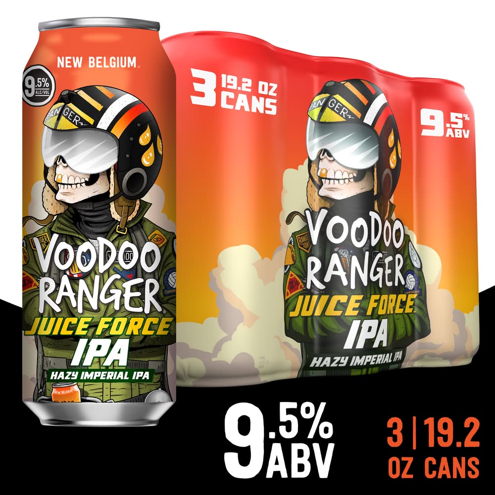 Voodoo Ranger Juice Force Hazy Imperial Ipa Beer (3 x 19.2 fl oz)