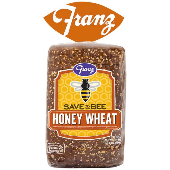 Franz Save the Bee Honey Wheat Bread (24 oz)