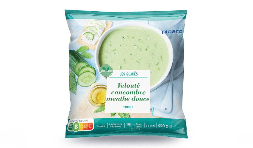 Velouté glacé de concombre à la menthe