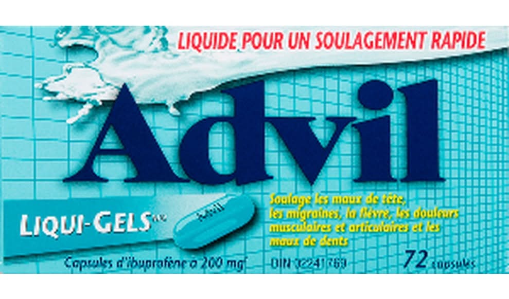 Advil Liqui-Gels Ibuprofen Capsules 200 mg (72 ct)