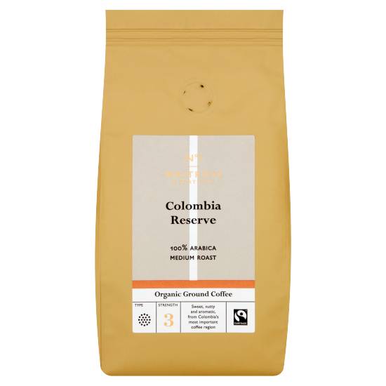 Waitrose No1 Fairtrade Organic Colombia Reserve Medium Roast Ground Coffee (227 g)